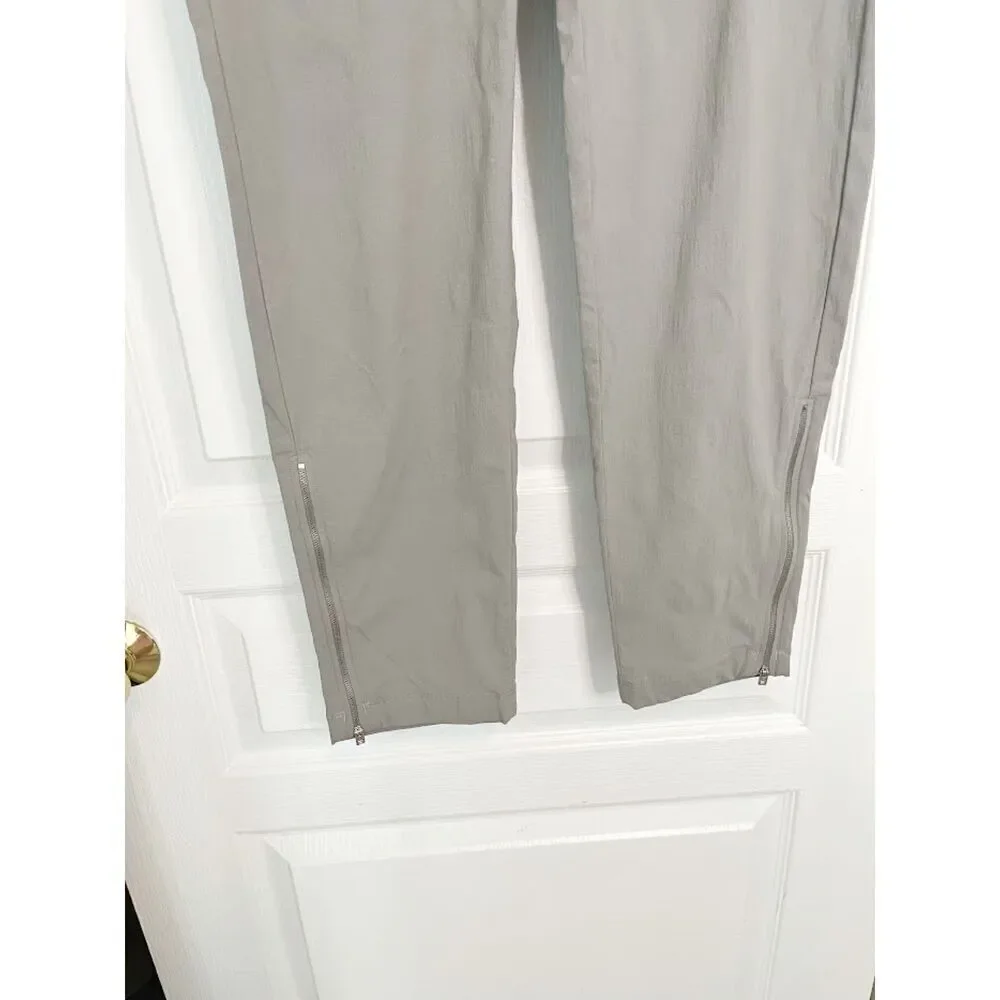 Athleta TALL Fit Mod Trekkie Ankle Zip Lightweight Pocket Tapered Track Pants